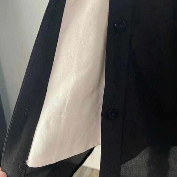 Katherine Barclay  |Long Sleeve Silk Blend Shirt Dress - Picture 3 of 11